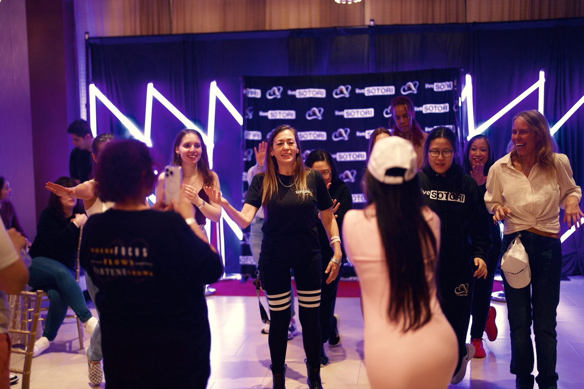 Affiliates celebrating on awardings