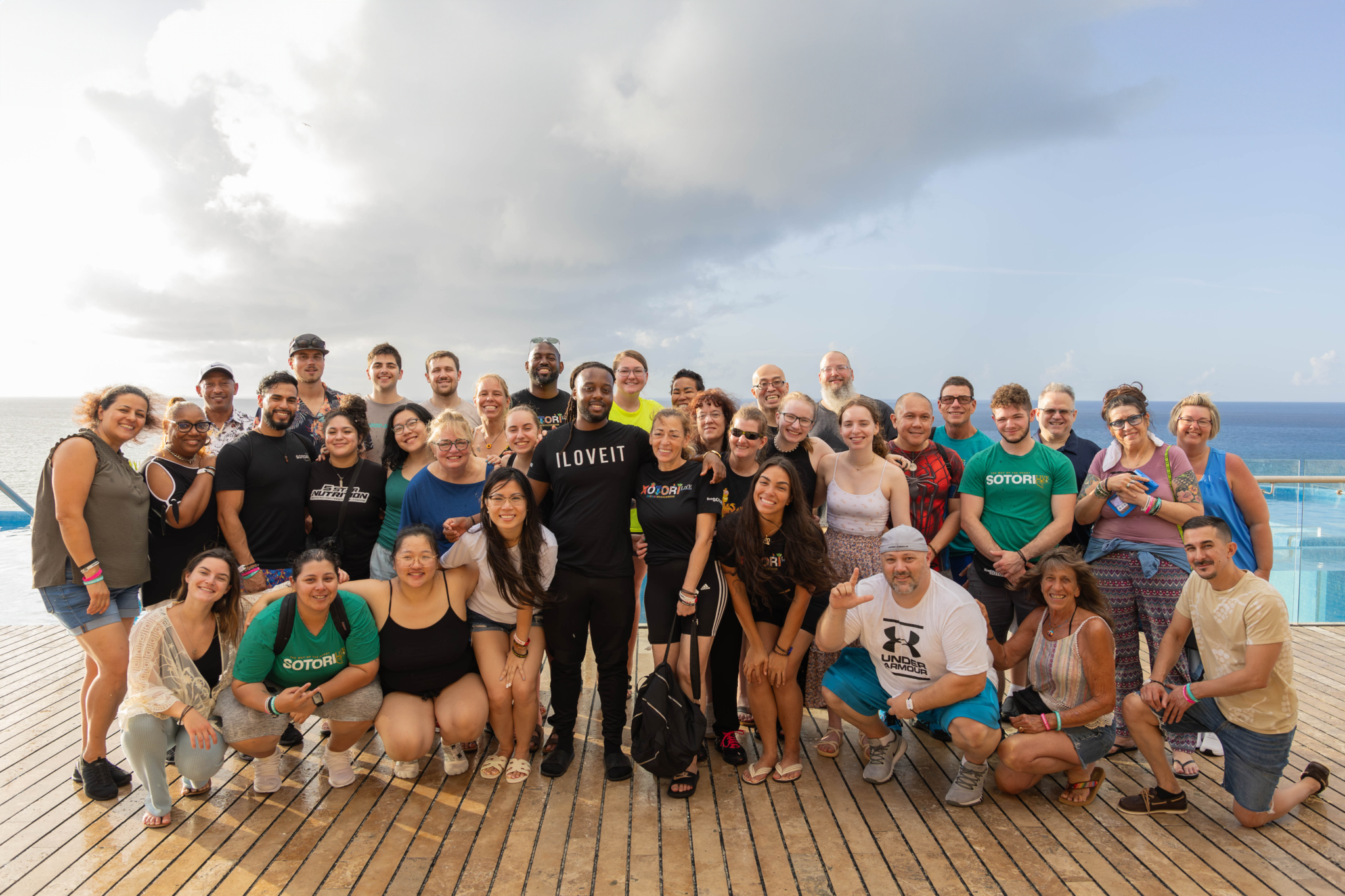 Junior Anthony with Livesotori community